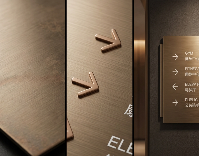 集团酒店提示牌设计制作安装